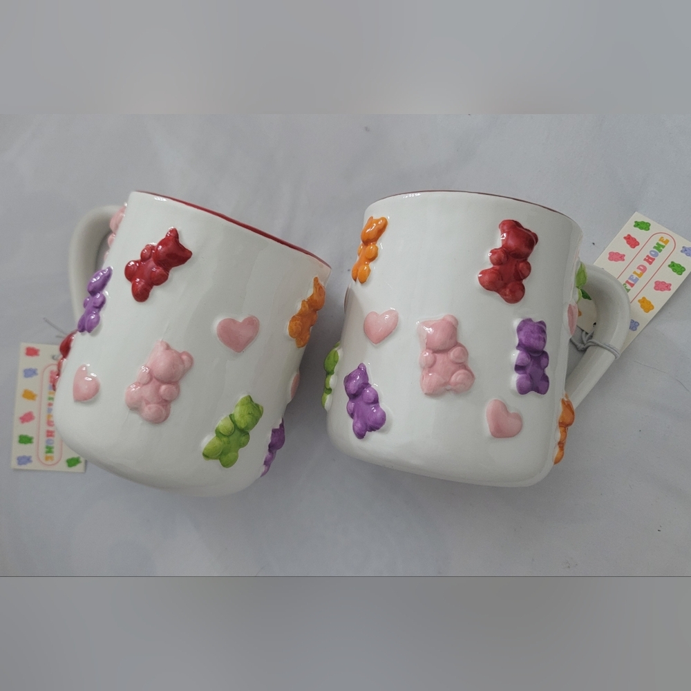 The Sheffield Home Multicolor Gummy Bear Ceramic Mugs Set (2)